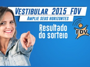 FDV realiza o sorteio de um tablet na campanha de divulgação do Vestibular 2015