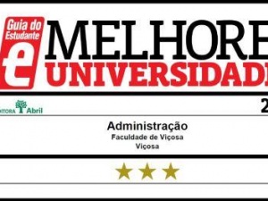 Administração da FDV entre os melhores Cursos das Universidades