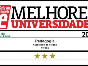 Pedagogia da FDV entre os melhores Cursos das Universidades