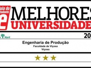 Engenharia de Produção da FDV entre os melhores Cursos das Universidades