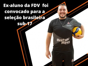 Ex-aluno da FDV foi convocado para a seleção brasileira sub-17