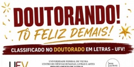 Ex-estudante da FDV é aprovado no Doutorado em Letras da UFV